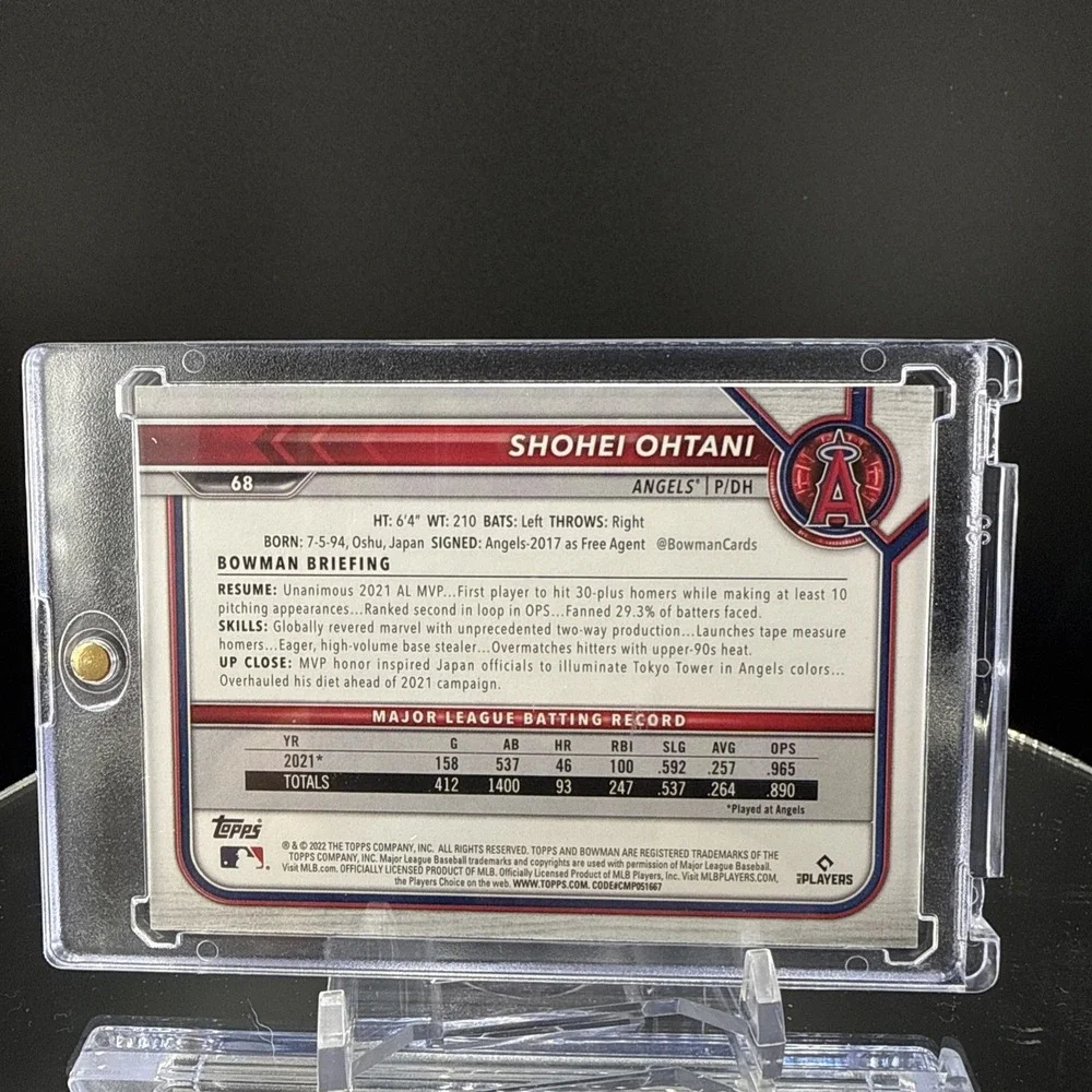 2022 Bowman Shohei Ohtani Sky Blue Border/499